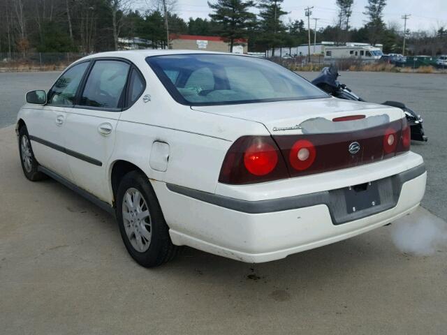 2G1WF52E219311430 - 2001 CHEVROLET IMPALA WHITE photo 3