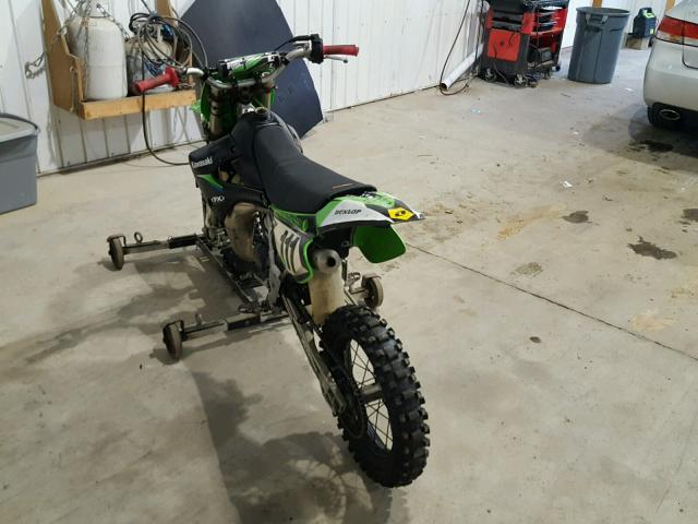 JKAKXTDC87A022062 - 2007 KAWASAKI KX100 D GREEN photo 3