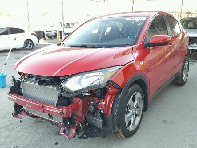 3CZRU5H5XHG707259 - 2017 HONDA HR-V EX RED photo 2