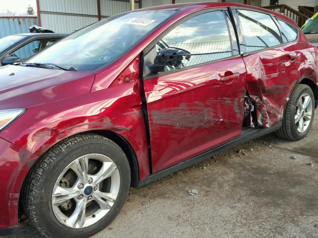 1FADP3K25DL311592 - 2013 FORD FOCUS SE RED photo 9