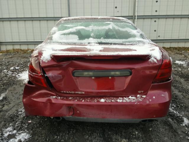 2G2WS542551171663 - 2005 PONTIAC GRAND PRIX RED photo 10