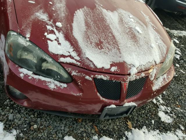 2G2WS542551171663 - 2005 PONTIAC GRAND PRIX RED photo 7