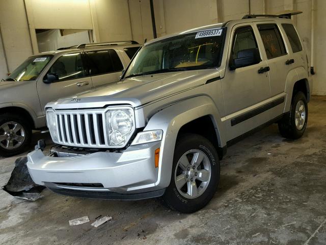 1J4PP2GK6AW114574 - 2010 JEEP LIBERTY SP SILVER photo 2