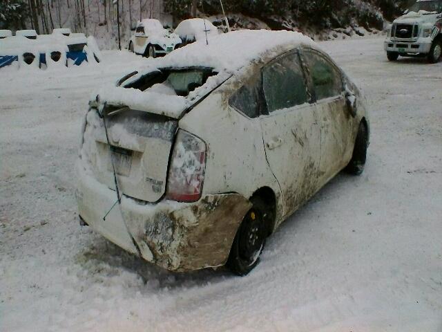 JTDKB20U997851011 - 2009 TOYOTA PRIUS WHITE photo 4