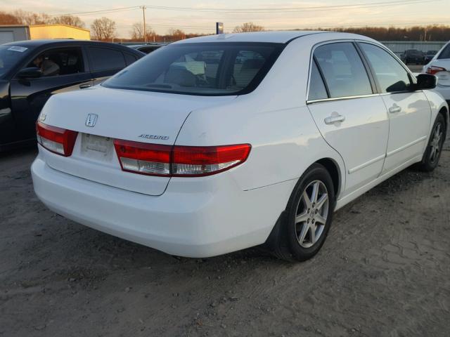 1HGCM66504A063592 - 2004 HONDA ACCORD EX WHITE photo 4