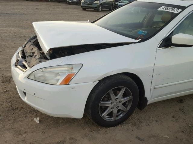 1HGCM66504A063592 - 2004 HONDA ACCORD EX WHITE photo 9