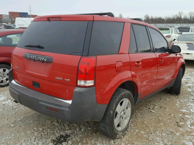 5GZCZ63424S808749 - 2004 SATURN VUE RED photo 4