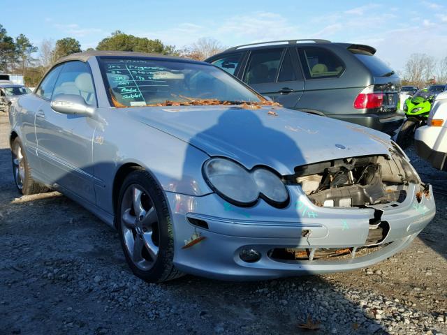 WDBTK65G55T055595 - 2005 MERCEDES-BENZ CLK 320 BLUE photo 1