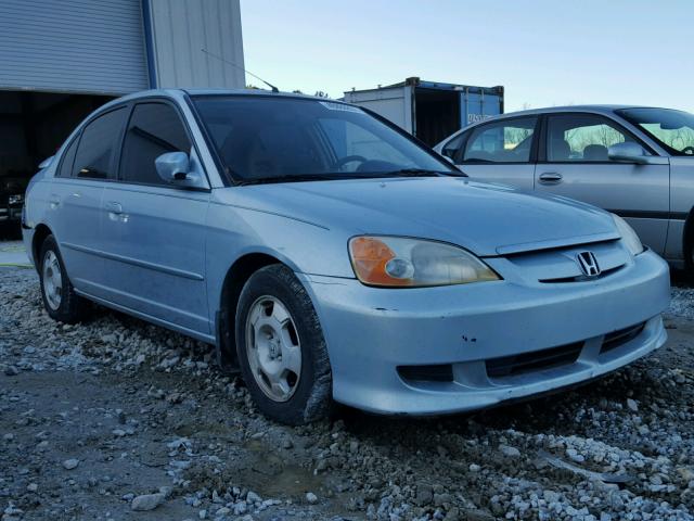 JHMES966X3S004905 - 2003 HONDA CIVIC HYBR BLUE photo 1