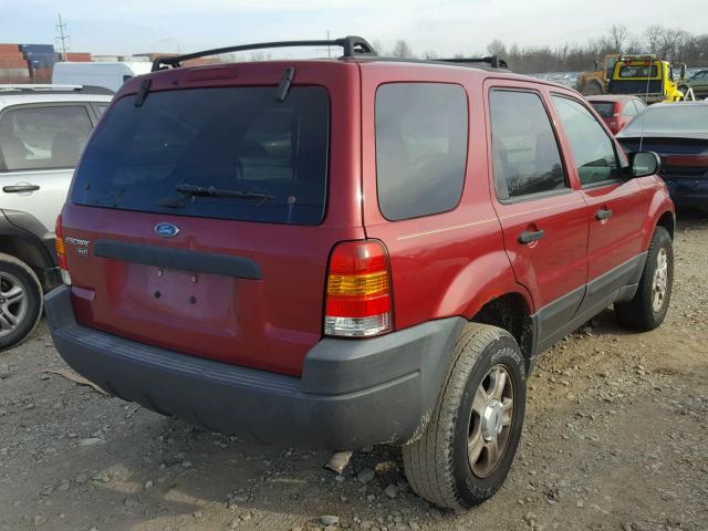 1FMYU93154KA26647 - 2004 FORD ESCAPE XLT MAROON photo 4