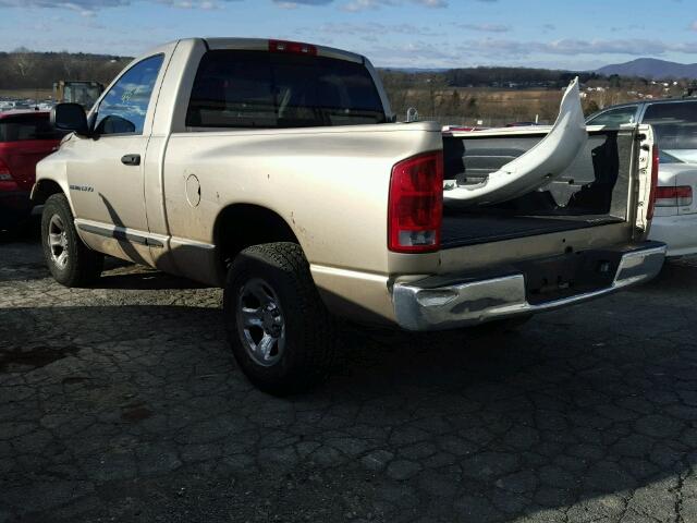 1D7HA16D35J528901 - 2005 DODGE RAM 1500 S BEIGE photo 3