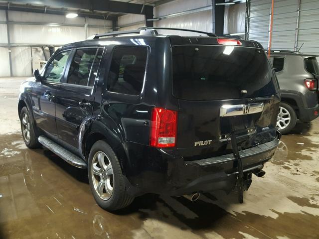 5FNYF4H57DB073723 - 2013 HONDA PILOT EXL BLACK photo 3