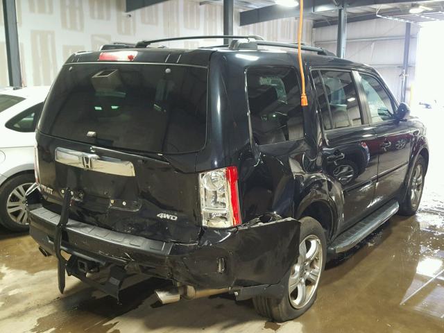 5FNYF4H57DB073723 - 2013 HONDA PILOT EXL BLACK photo 4