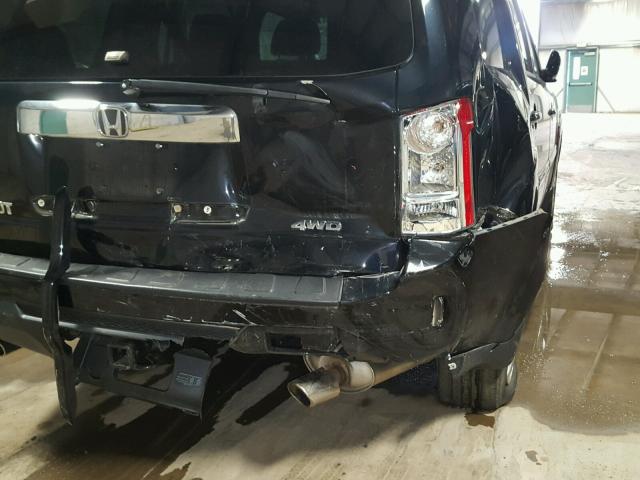 5FNYF4H57DB073723 - 2013 HONDA PILOT EXL BLACK photo 9