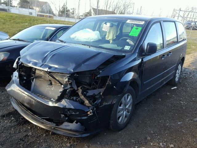 2C4RDGBG5GR146733 - 2016 DODGE GRAND CARA BLACK photo 2