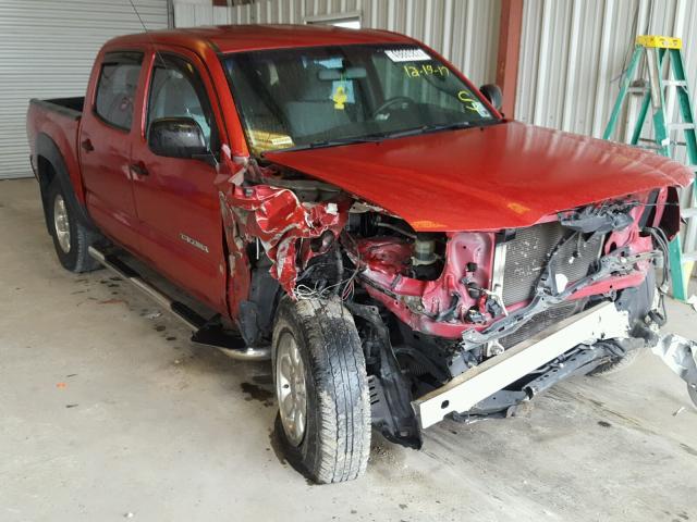 3TMJU62N29M075569 - 2009 TOYOTA TACOMA DOU MAROON photo 1