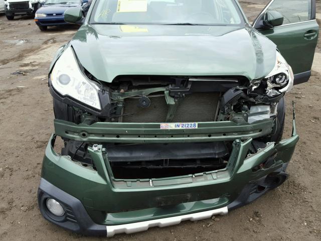 4S4BRDPC1D2206696 - 2013 SUBARU OUTBACK 3. GREEN photo 7