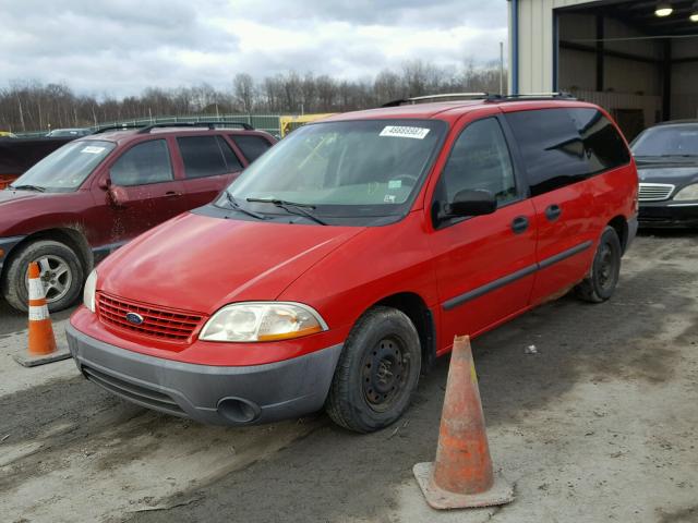 2FMZA51491BA96063 - 2001 FORD WINDSTAR L RED photo 2