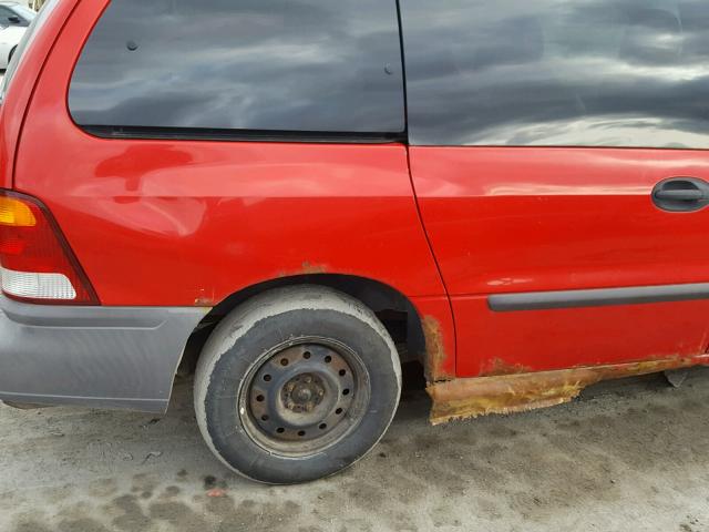 2FMZA51491BA96063 - 2001 FORD WINDSTAR L RED photo 9