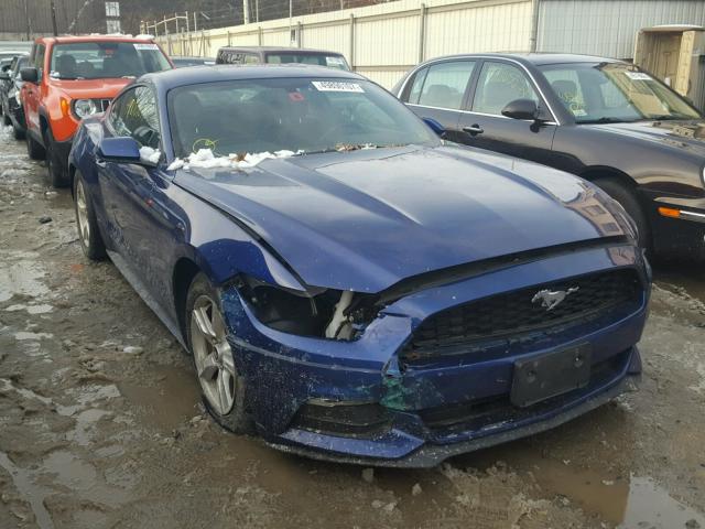1FA6P8AM1F5343861 - 2015 FORD MUSTANG BLUE photo 1