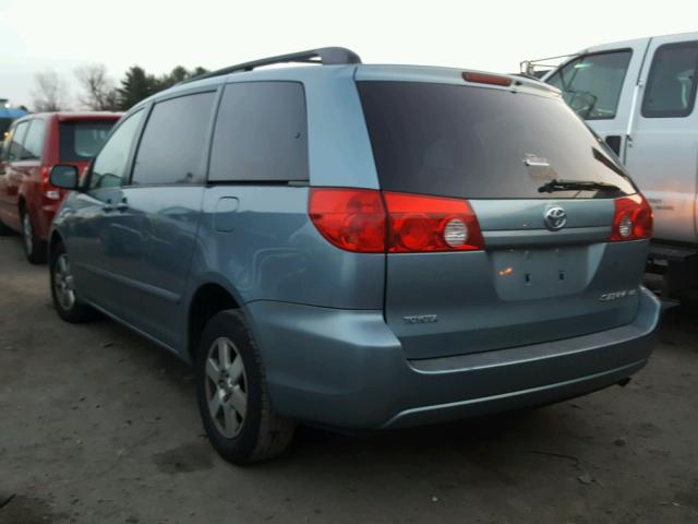 5TDZA23C56S459553 - 2006 TOYOTA SIENNA CE BLUE photo 3