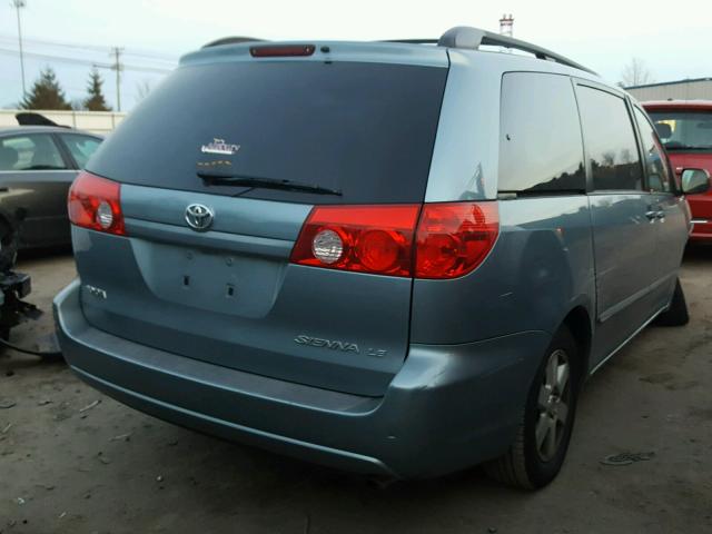 5TDZA23C56S459553 - 2006 TOYOTA SIENNA CE BLUE photo 4