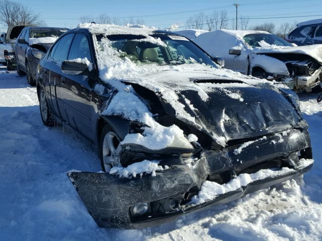 4S3BL676854221276 - 2005 SUBARU LEGACY GT BLACK photo 1