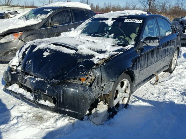 4S3BL676854221276 - 2005 SUBARU LEGACY GT BLACK photo 2