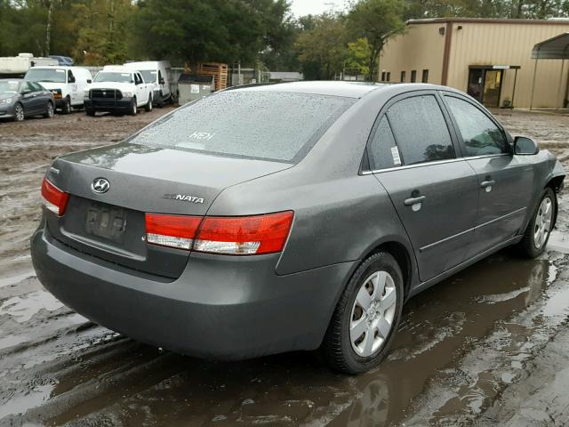 5NPET46C57H236095 - 2007 HYUNDAI SONATA GLS SILVER photo 4