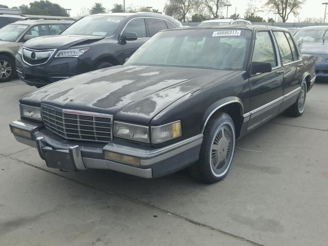 1G6CD53B7M4345216 - 1991 CADILLAC DEVILLE BLACK photo 2