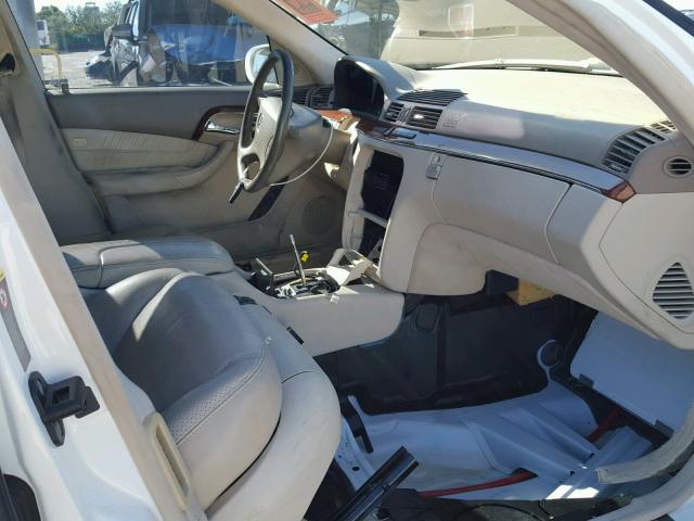 WDBNG70J84A413981 - 2004 MERCEDES-BENZ S 430 WHITE photo 5