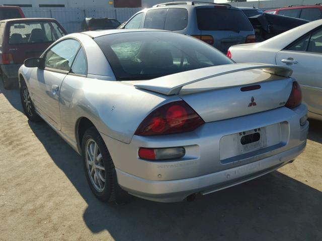 4A3AC44G51E160242 - 2001 MITSUBISHI ECLIPSE GS SILVER photo 3