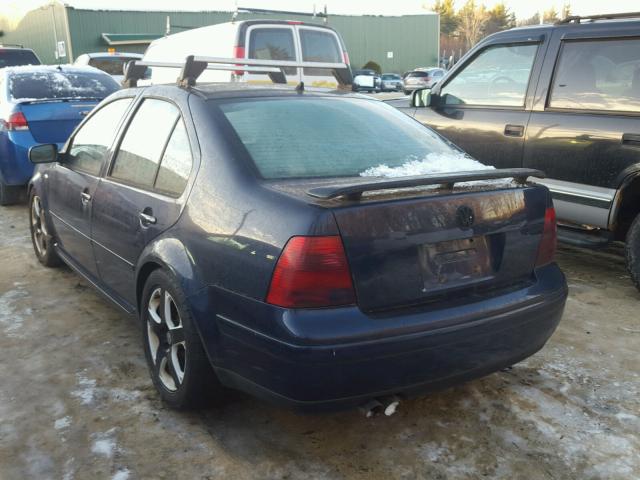 3VWVH69M23M160385 - 2003 VOLKSWAGEN JETTA GLI BLUE photo 3