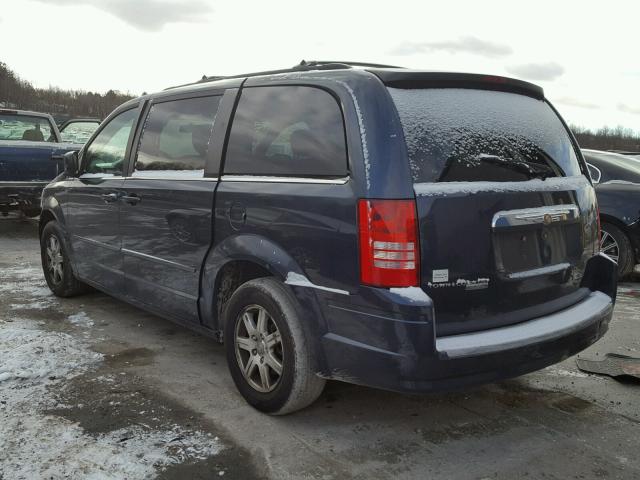 2A8HR54P48R619191 - 2008 CHRYSLER TOWN & COU BLUE photo 3