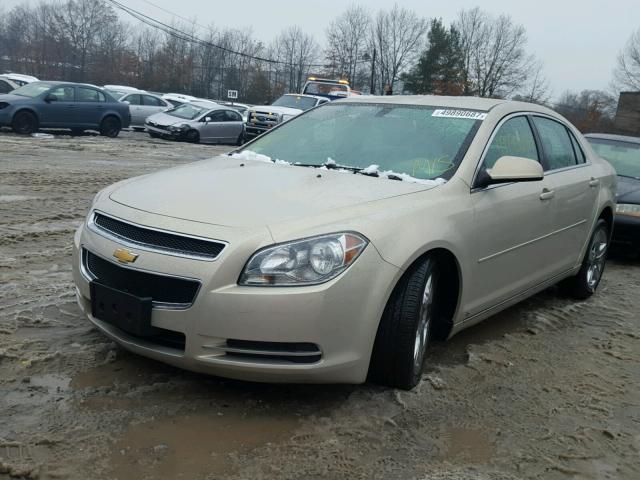 1G1ZC5EB3AF132022 - 2010 CHEVROLET MALIBU 1LT BEIGE photo 2