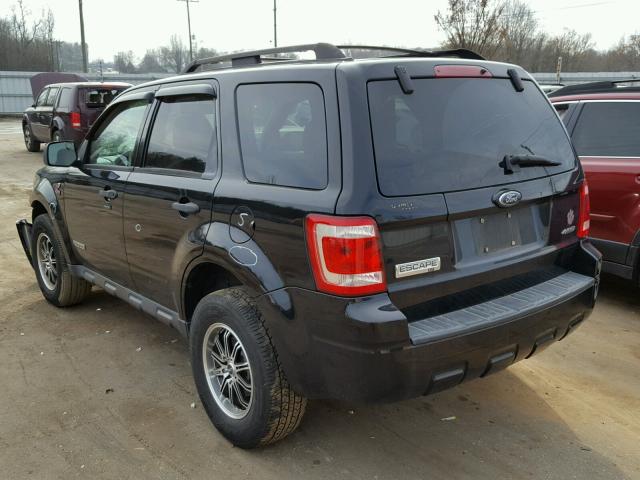 1FMCU93148KD32979 - 2008 FORD ESCAPE XLT BLACK photo 3