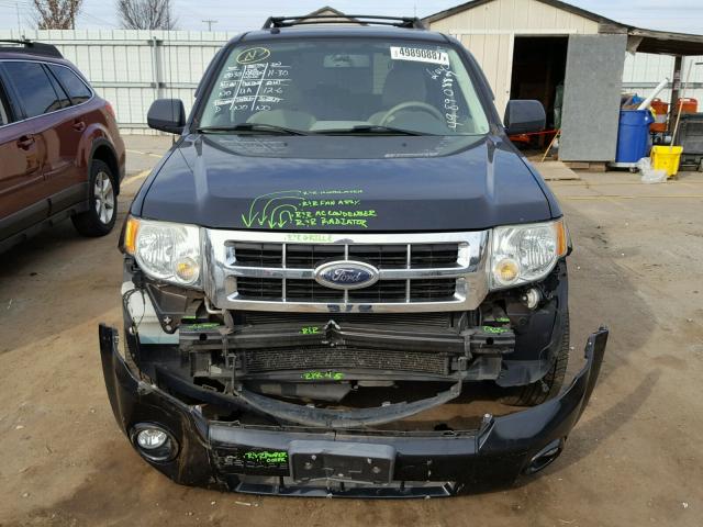 1FMCU93148KD32979 - 2008 FORD ESCAPE XLT BLACK photo 9