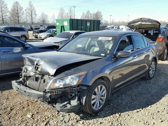 1HGCP3F81BA026743 - 2011 HONDA ACCORD EXL GRAY photo 2