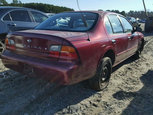 JN1CA21D8TT113384 - 1996 NISSAN MAXIMA GLE RED photo 4