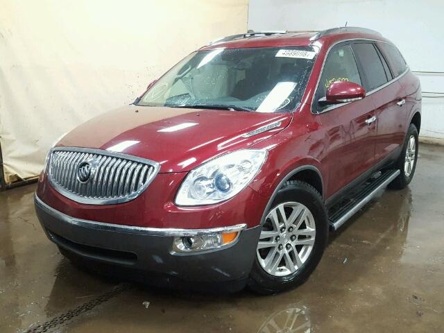 5GAER13738J102667 - 2008 BUICK ENCLAVE CX MAROON photo 2