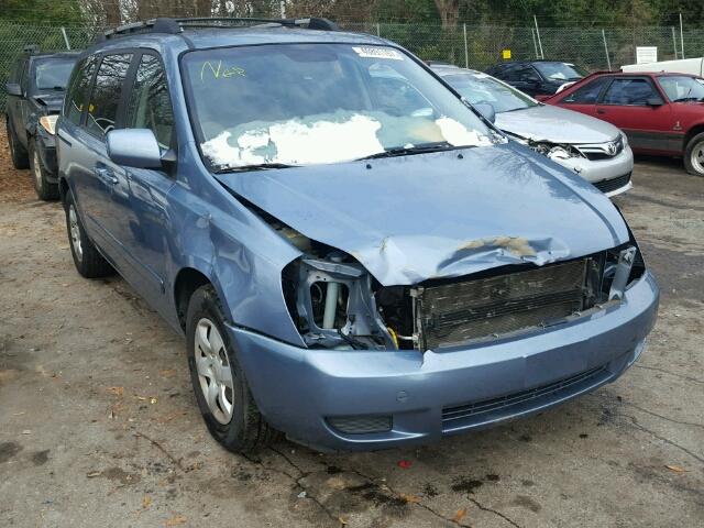 KNDMB233566079166 - 2006 KIA SEDONA EX BLUE photo 1