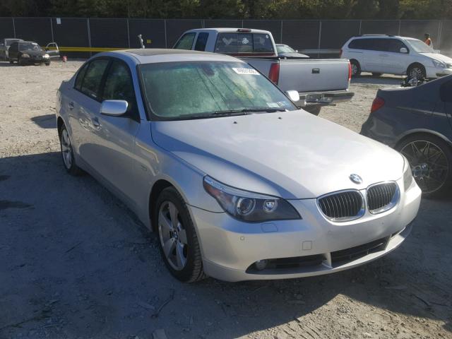 WBANF33507CS41043 - 2007 BMW 525 XI SILVER photo 1