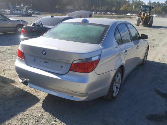WBANF33507CS41043 - 2007 BMW 525 XI SILVER photo 4