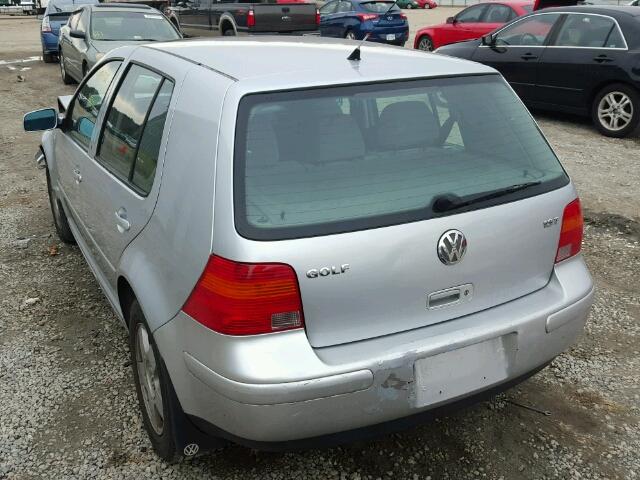 9BWGD21J214020756 - 2001 VOLKSWAGEN GOLF GLS SILVER photo 3