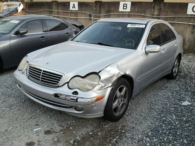 WDBRF64J61F081465 - 2001 MERCEDES-BENZ C 320 SILVER photo 2