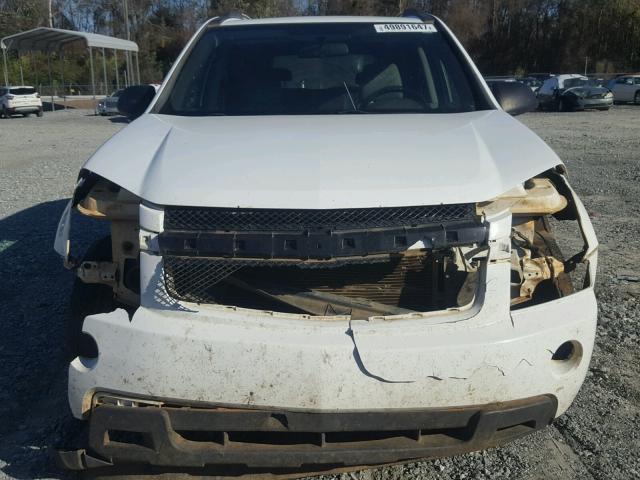 2CNDL13F076071355 - 2007 CHEVROLET EQUINOX LS WHITE photo 9