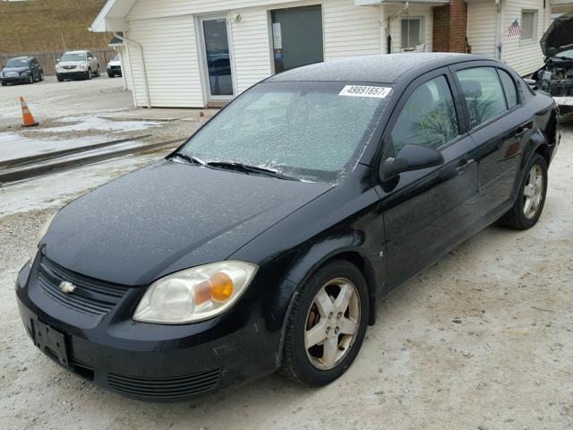 1G1AL55F067714872 - 2006 CHEVROLET COBALT LT BLACK photo 2