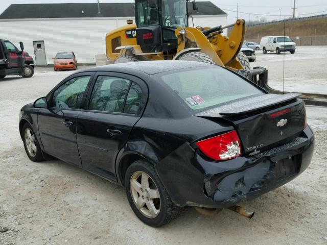 1G1AL55F067714872 - 2006 CHEVROLET COBALT LT BLACK photo 3