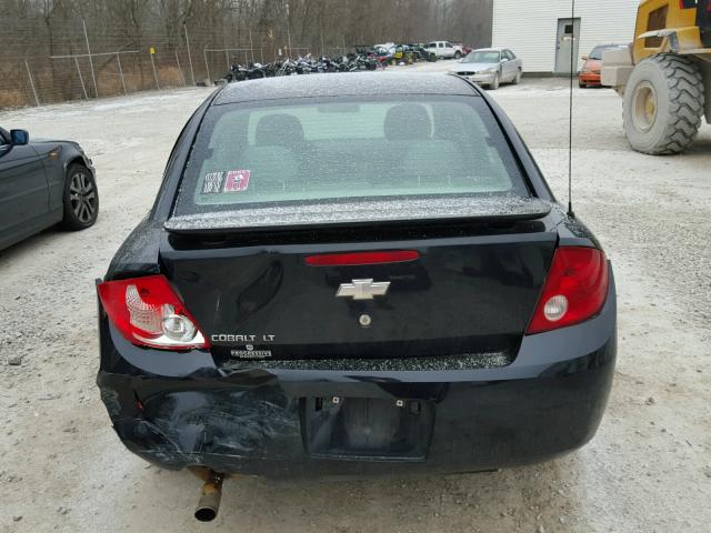 1G1AL55F067714872 - 2006 CHEVROLET COBALT LT BLACK photo 9