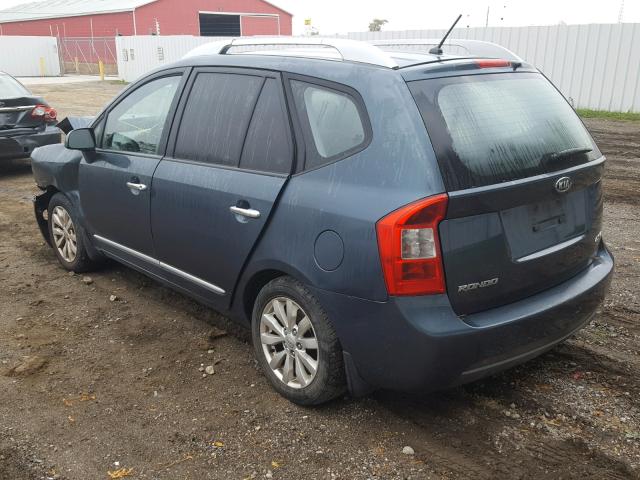 KNAHH8C67C7383812 - 2012 KIA RONDO GRAY photo 3